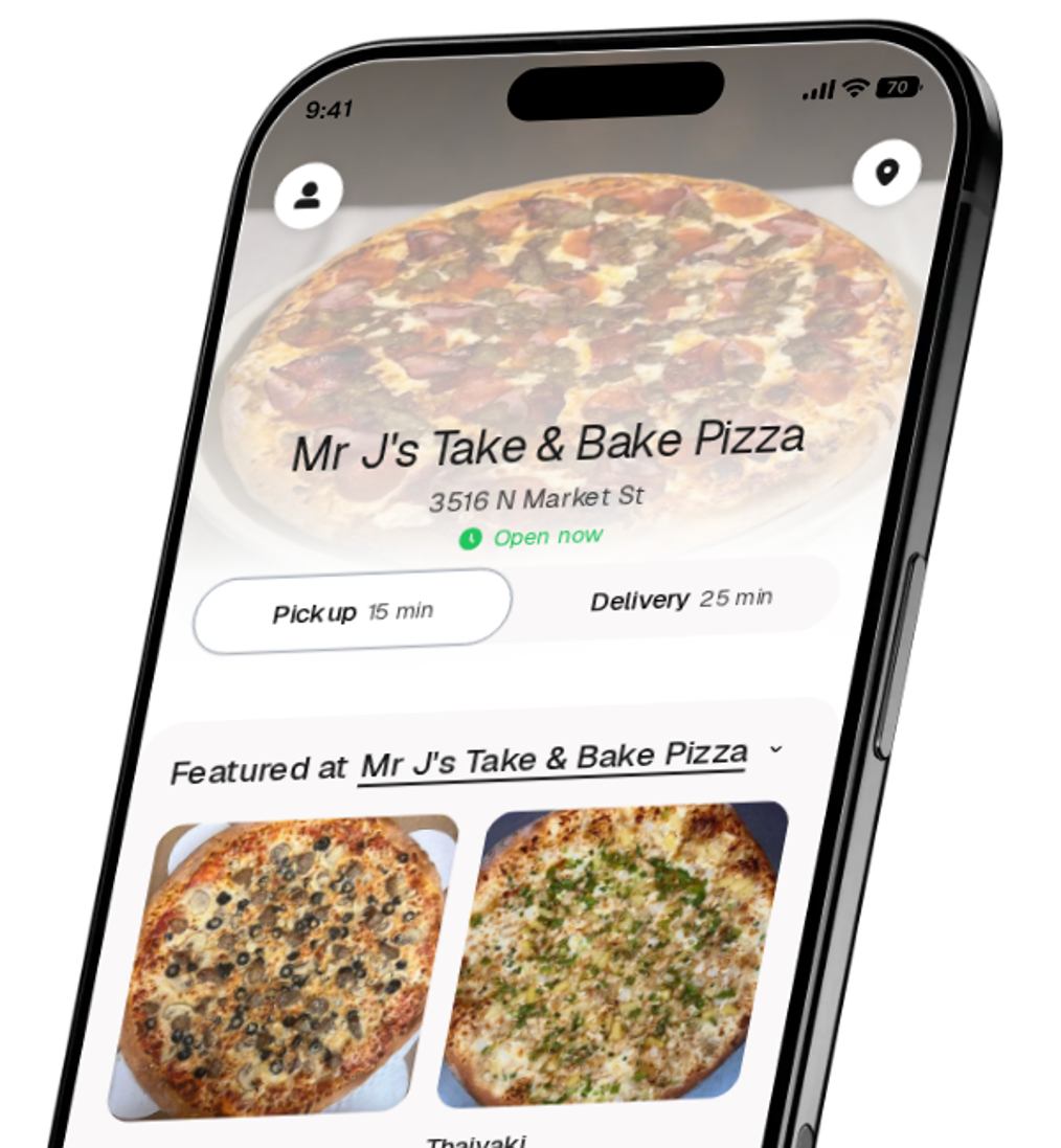 Mr J's Take & Bake Pizza app preview